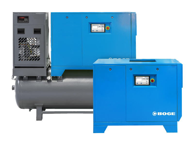 Oljesmord skruvkompressor från Boge